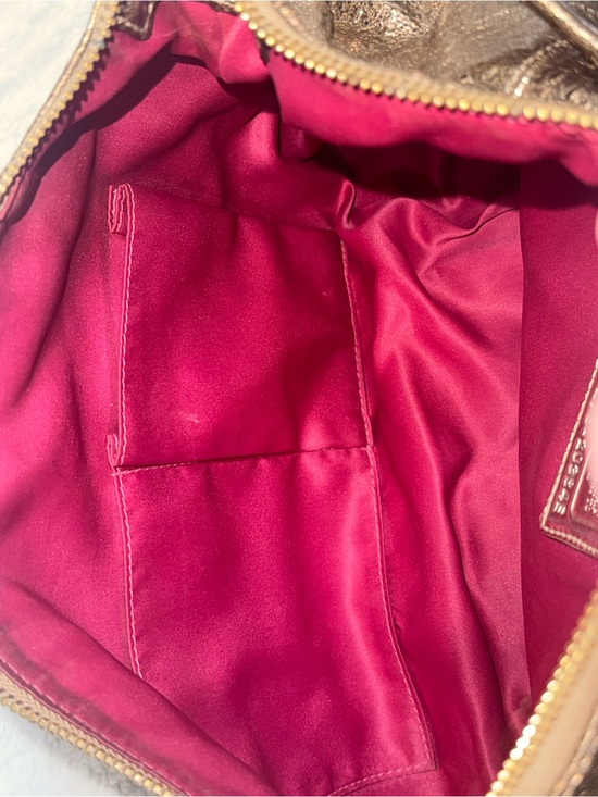 Coach Poppy Metallic Gold Jazzy Hobo Shoulder Bag w/ 3 Hang Tags!
